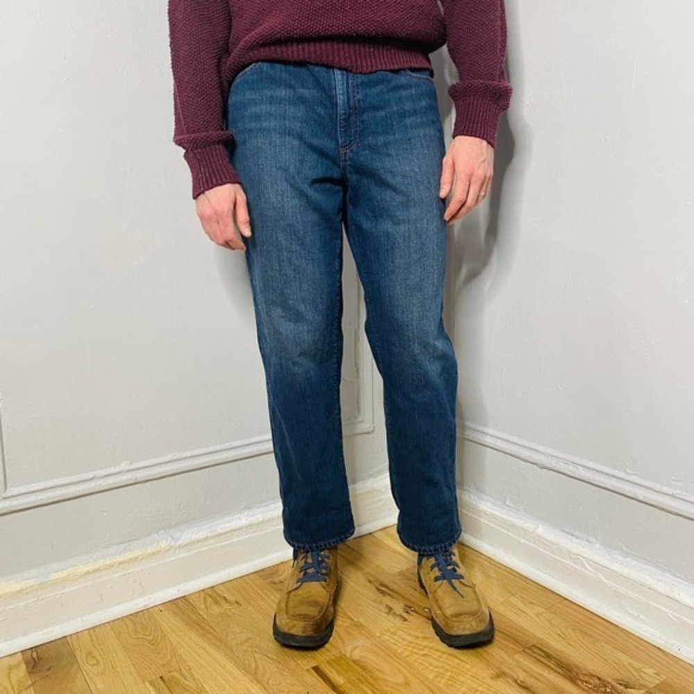 L.L. Bean Flannel Lined Jeans 35x30